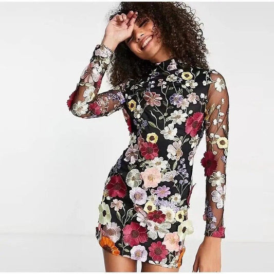 Robe Élégante à Fleurs pour Femmes