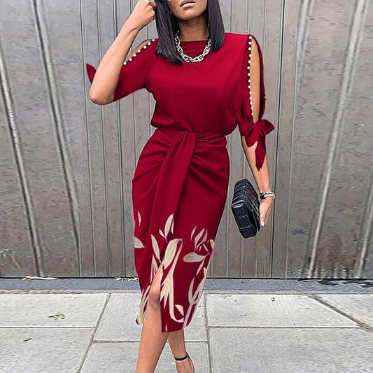 Robe Élégante à Imprimé Floral pour Femmes