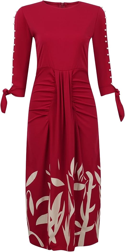 Robe Élégante à Imprimé Floral pour Femmes
