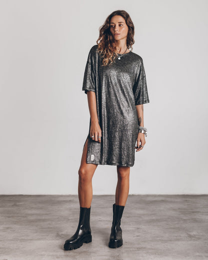 Robe Élégante à Manches Courtes pour Femmes