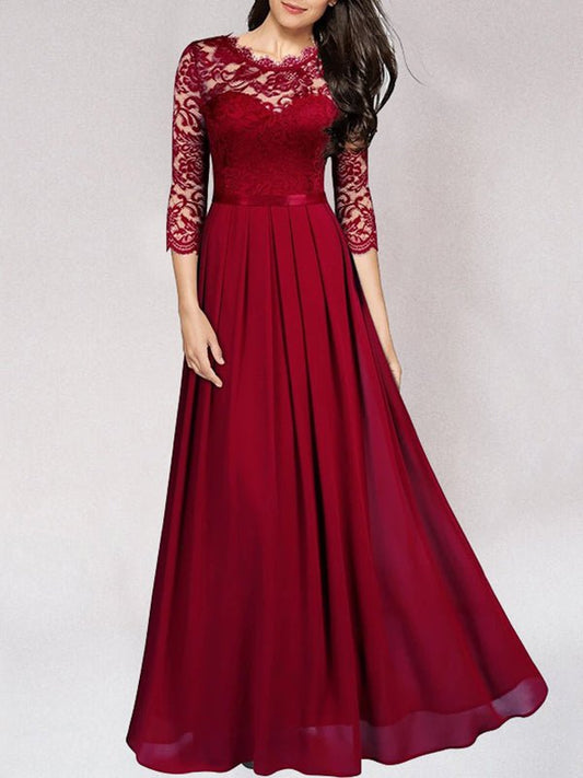 Robe Élégante en Dentelle pour Femmes