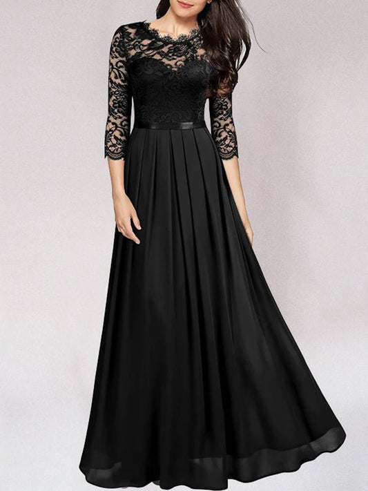 Robe Élégante en Dentelle pour Femmes
