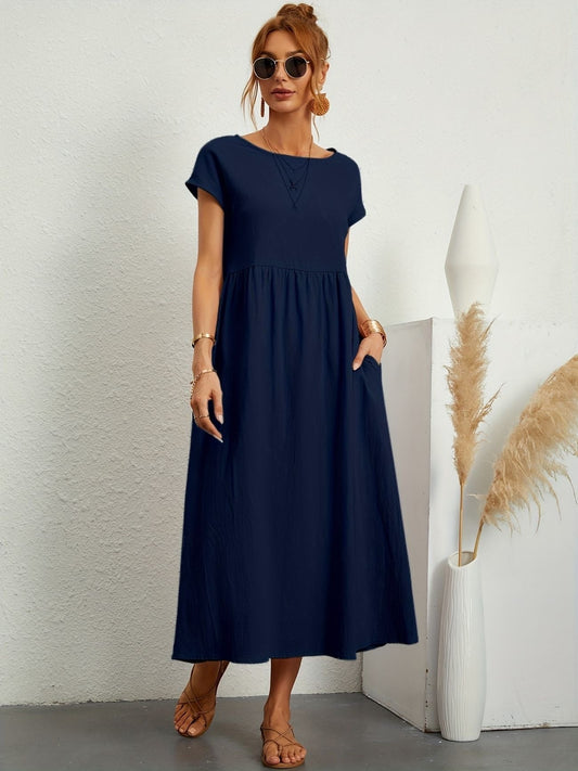 Robe Élégante en Lin pour Femmes