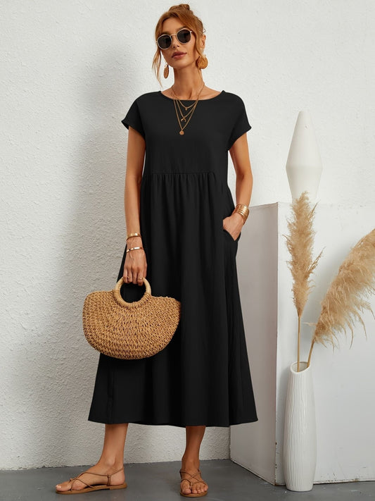 Robe Élégante en Lin pour Femmes