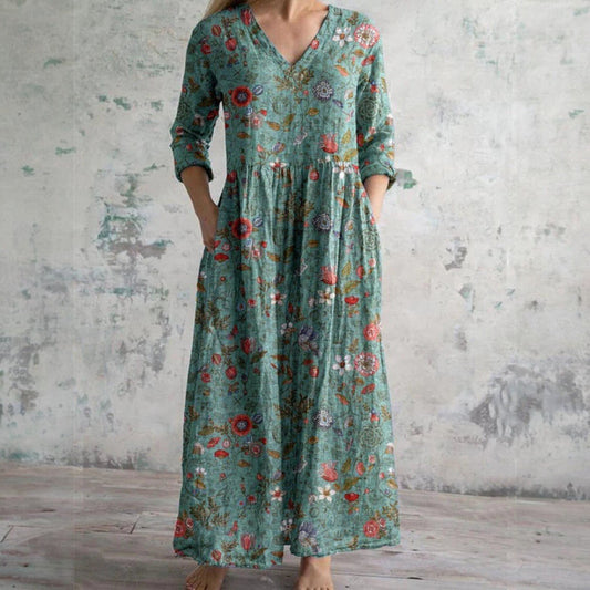 Robe Florale Élégante pour Femmes