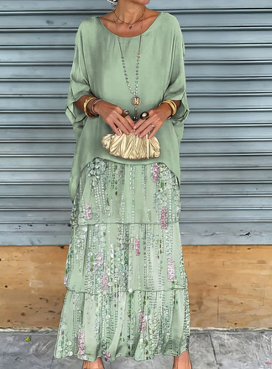 Robe Longue Droite à Manches Longues pour Femmes