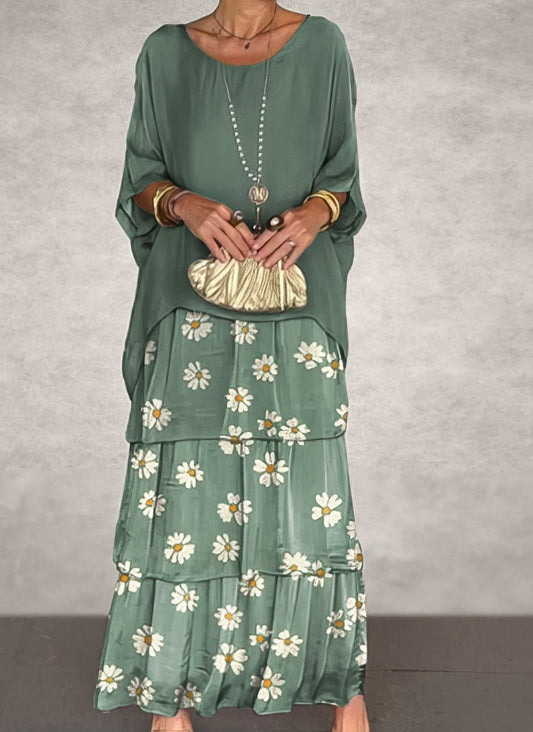 Robe Longue Droite à Manches Longues pour Femmes