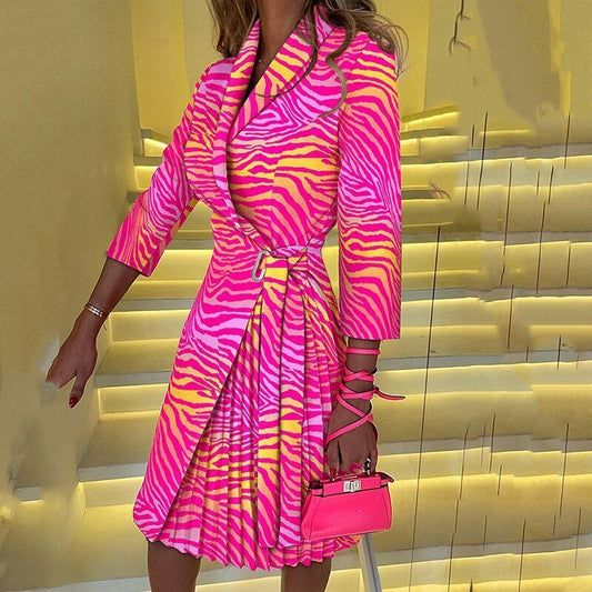Robe Longue Élégante à Détails Plumes pour Femmes