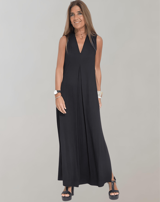 Robe Maxi à Décolleté en V pour Femmes