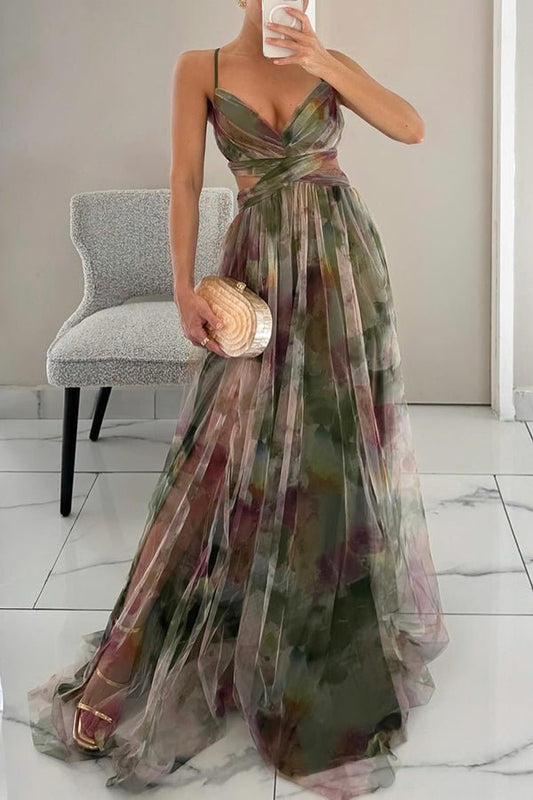 Robe Maxi Chic à Imprimé Floral pour Femmes