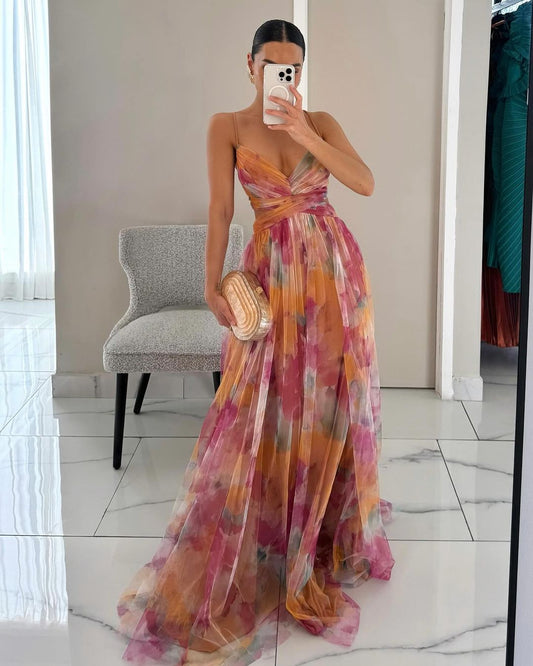Robe Maxi Chic à Imprimé Floral pour Femmes