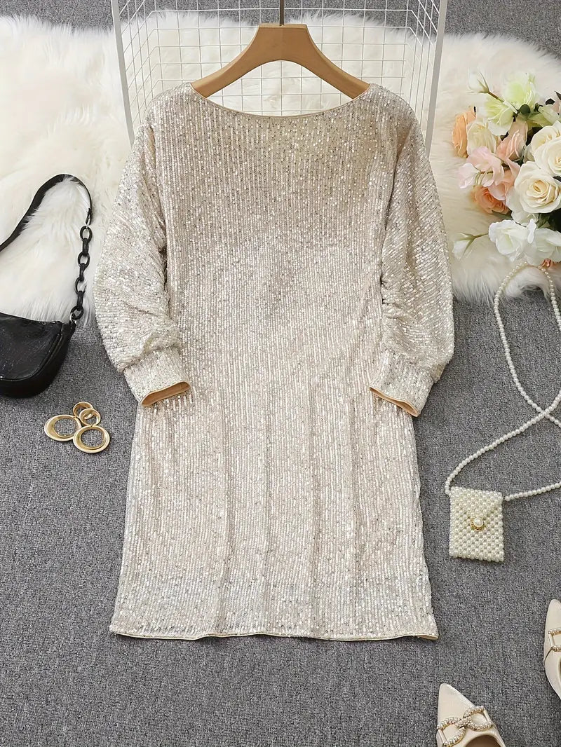 Robe Mini Chic à Épaule Dénudée pour Femmes