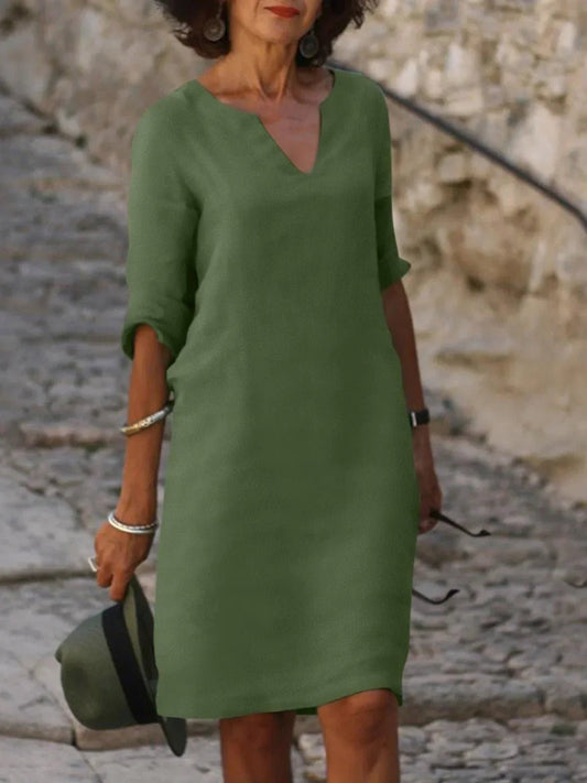 Robe Séduisante en Coton Mélangé pour Femmes