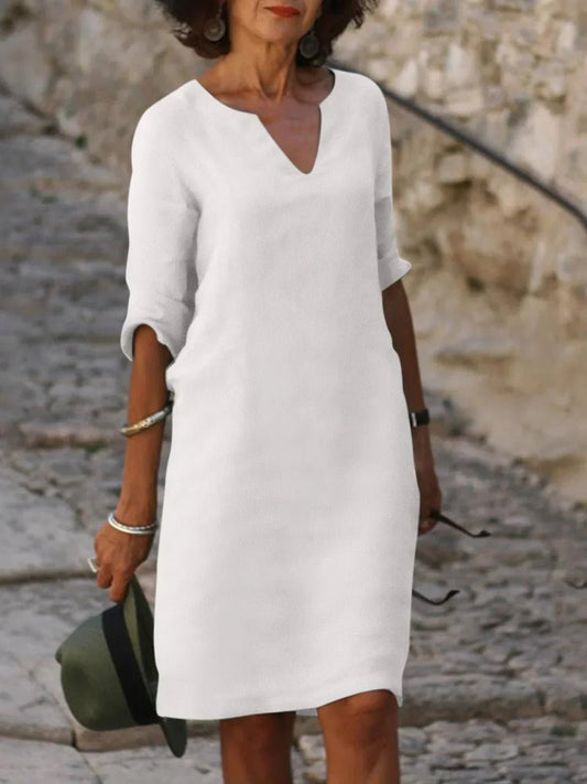 Robe Séduisante en Coton Mélangé pour Femmes