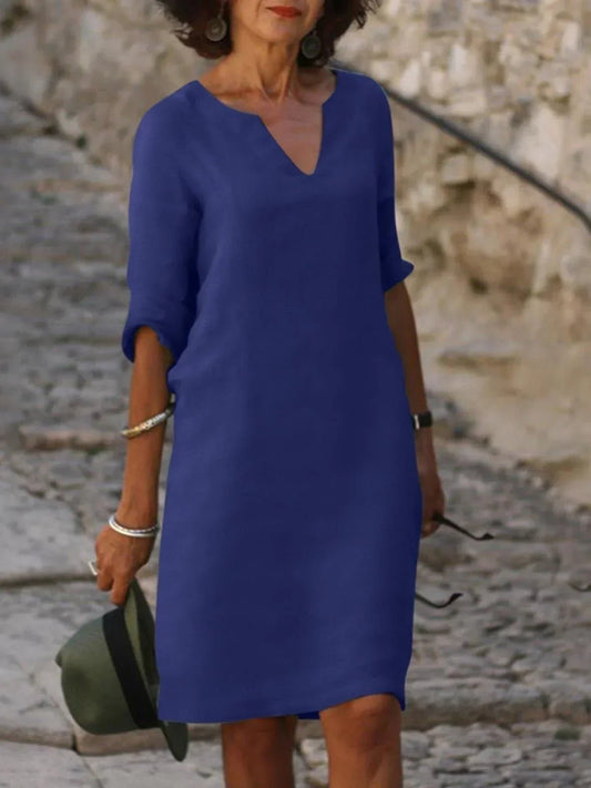 Robe Séduisante en Coton Mélangé pour Femmes