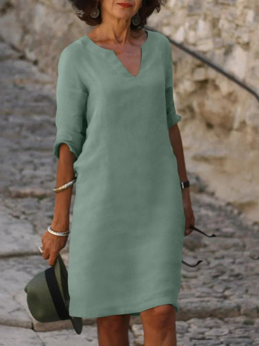 Robe Séduisante en Coton Mélangé pour Femmes