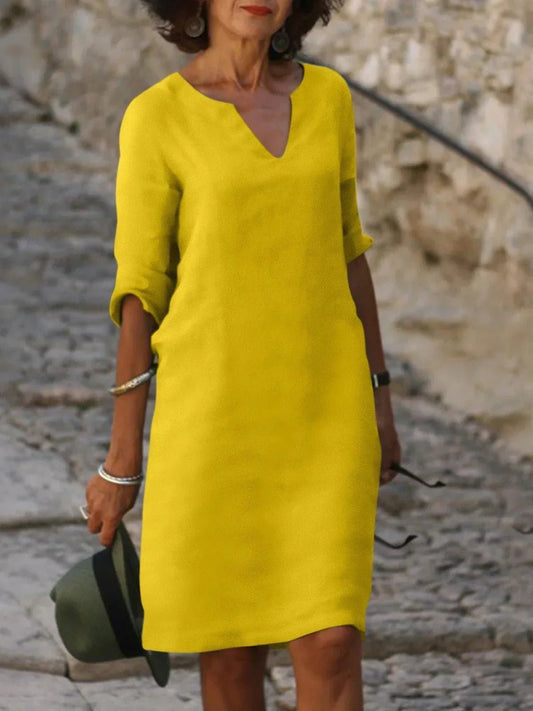 Robe Séduisante en Coton Mélangé pour Femmes