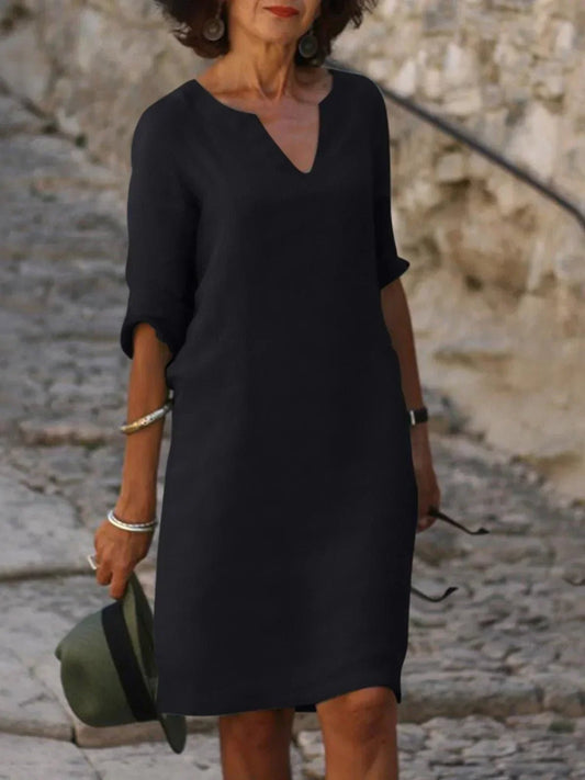 Robe Séduisante en Coton Mélangé pour Femmes