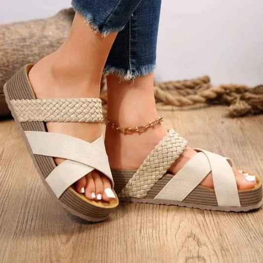 Sandales Confortables en Cuir Ergonomiques pour Femmes