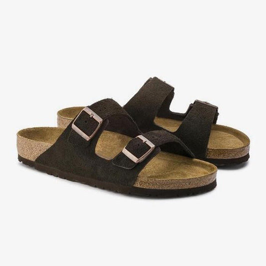 Sandales Confortables en Cuir Suédé pour Femmes