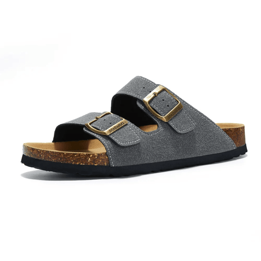 Sandales Confortables en Cuir Suédé pour Femmes