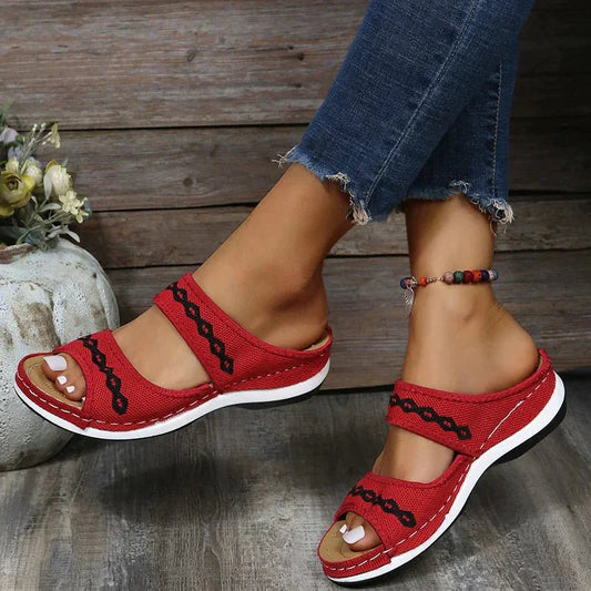 Sandales Ergonomiques en PU pour Femmes
