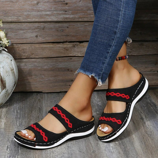 Sandales Ergonomiques en PU pour Femmes