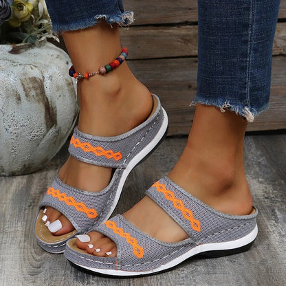 Sandales Ergonomiques en PU pour Femmes