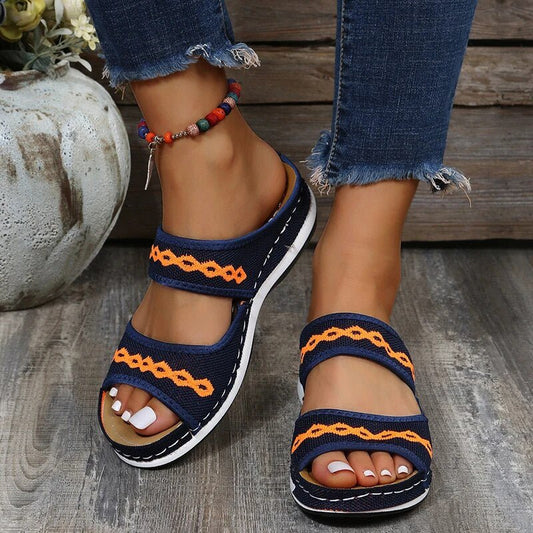 Sandales Ergonomiques en PU pour Femmes