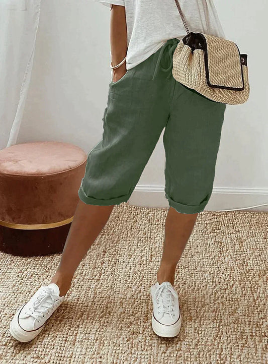 Shorts Femme avec Ceinture Réglable – Confort et Style