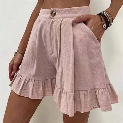 Shorts Femme Plissés Élégants