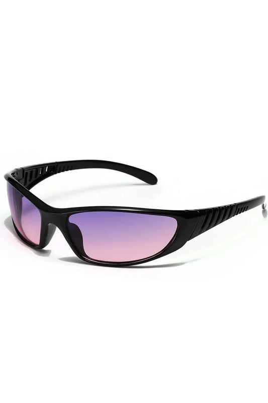 Petites lunettes de soleil ovales œil de chat