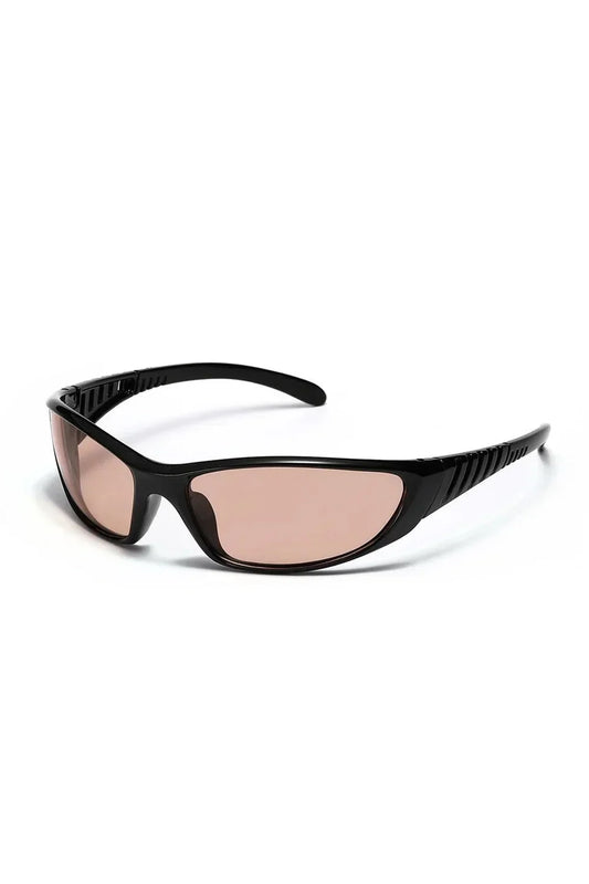 Petites lunettes de soleil ovales œil de chat