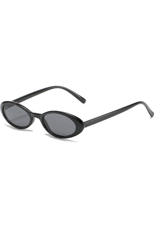 Petites lunettes de soleil ovales léopard