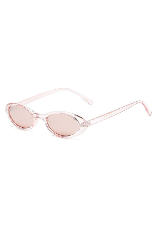 Petites lunettes de soleil ovales léopard