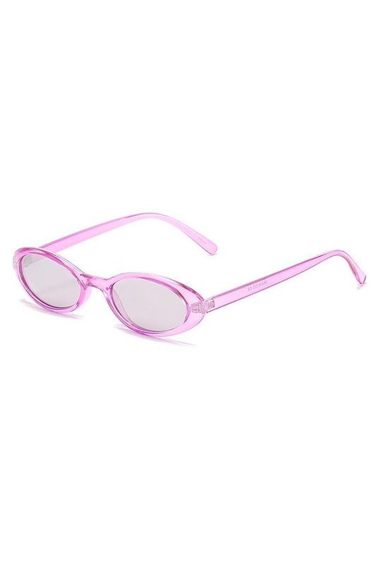 Petites lunettes de soleil ovales léopard