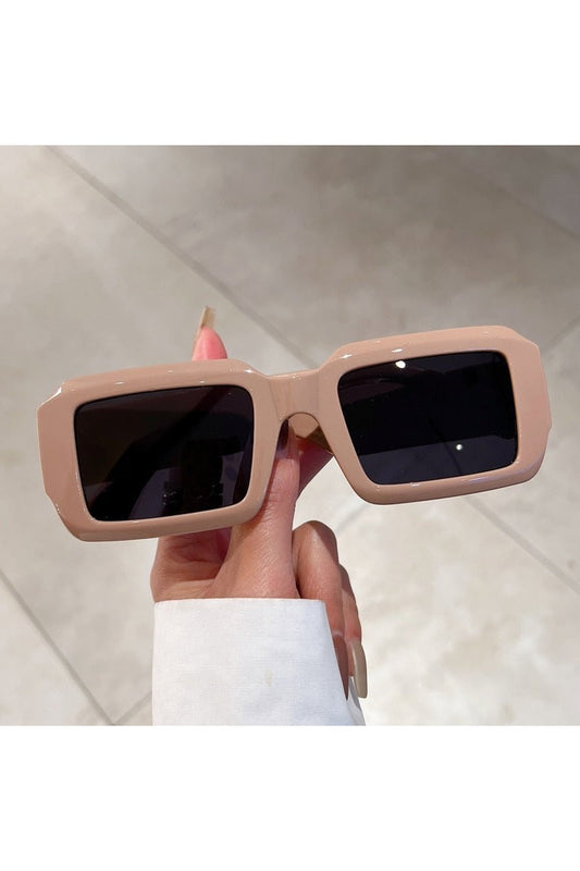 Lunettes de soleil rectangulaires tendance