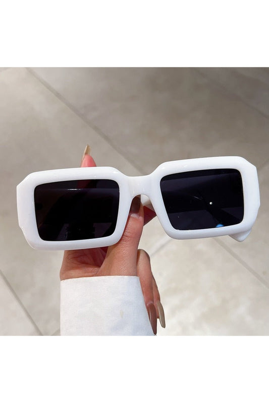 Lunettes de soleil rectangulaires tendance