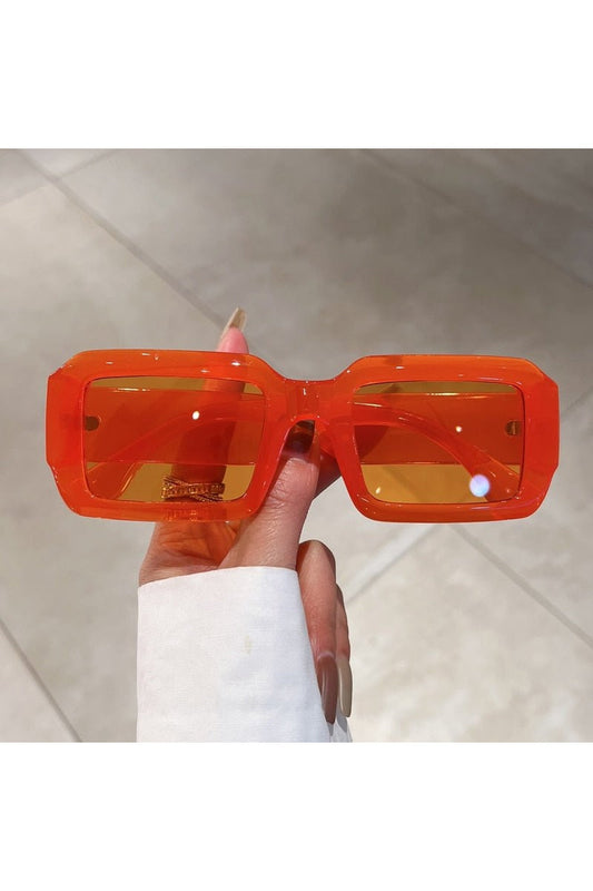 Lunettes de soleil rectangulaires tendance