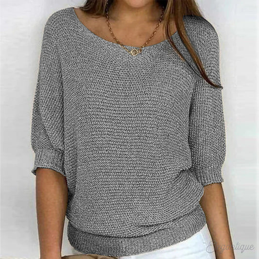 Top en tricot détendu