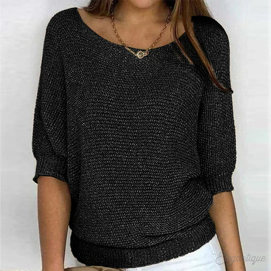 Top en tricot détendu