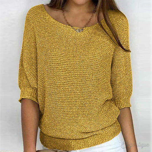 Top en tricot détendu