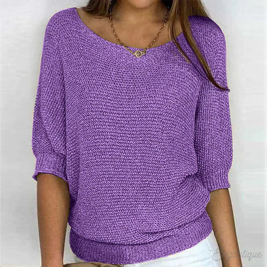 Top en tricot détendu