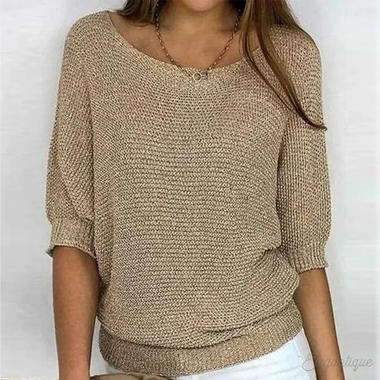 Top en tricot détendu