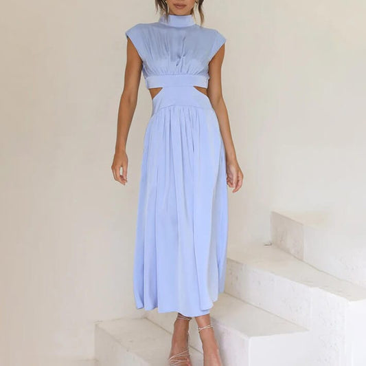 Robe Plissée Élégante en Polyester - Femme - Lyorine