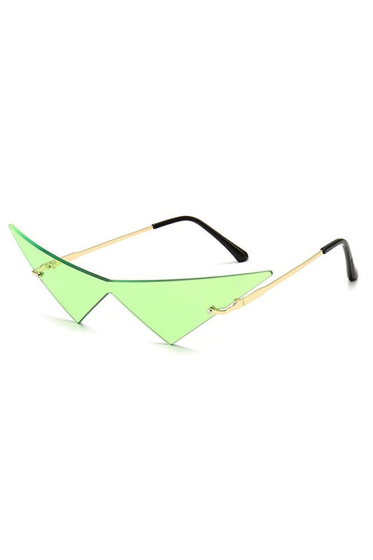 Lunettes de soleil vintage style triangle esthétique