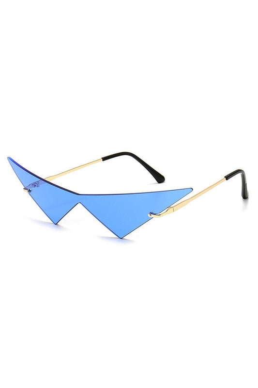 Lunettes de soleil vintage style triangle esthétique