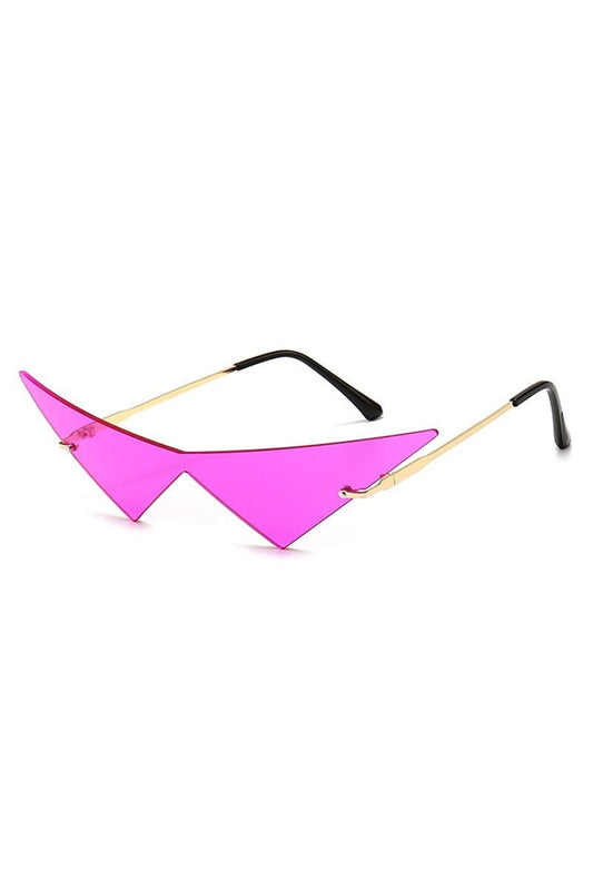 Lunettes de soleil vintage style triangle esthétique