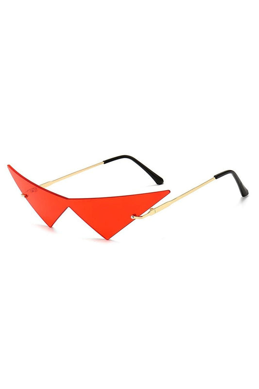 Lunettes de soleil vintage style triangle esthétique
