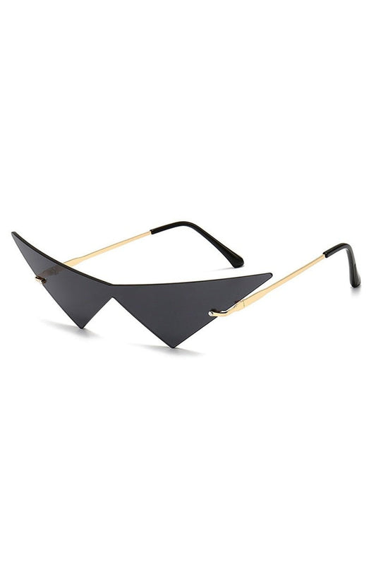 Lunettes de soleil vintage style triangle esthétique